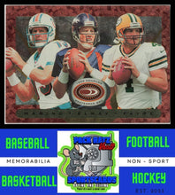 Load image into Gallery viewer, 1999 Donruss Preferred QBC #45 Dan Marino / Brett Favre / John Elway BRZ NM