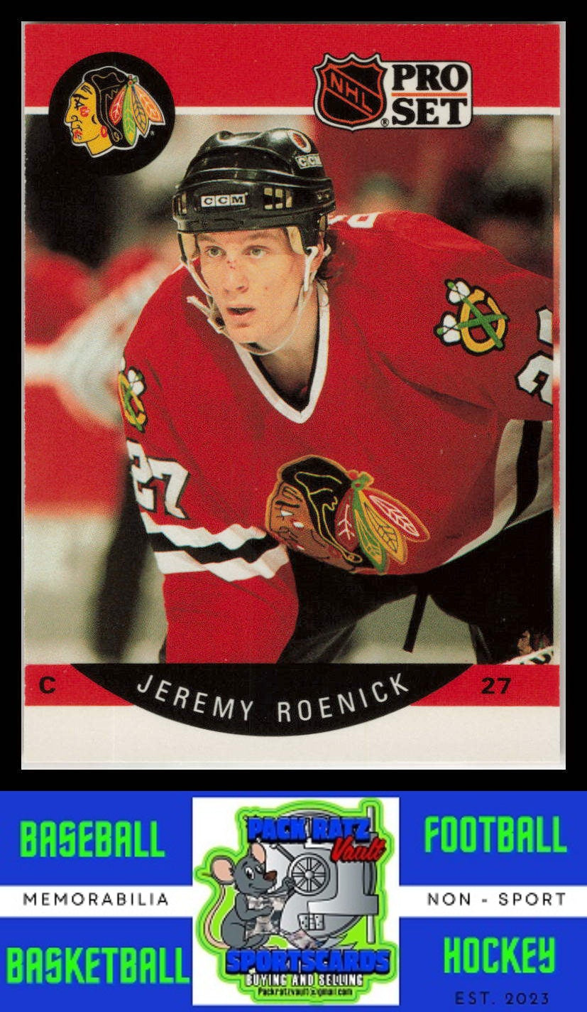 1990 Pro Set #58 Jeremy Roenick EX