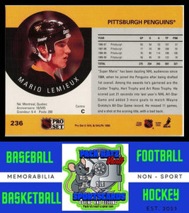 1990 Pro Set #236 Mario Lemieux EX