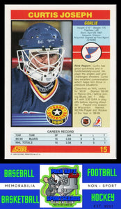 1990 Score Young Superstars #15 Curtis Joseph EX