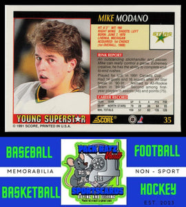 1991 Score Young Superstars #35 Mike Modano NM/M