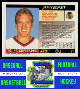 1991 Score Young Superstars #21 Jeremy Roenick NM/M