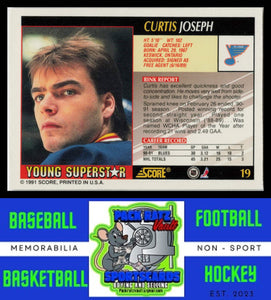 1991 Score Young Superstars #19 Curtis Joseph NM/M