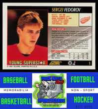 Load image into Gallery viewer, 1991 Score Young Superstars #1 Sergei Fedorov NM/M