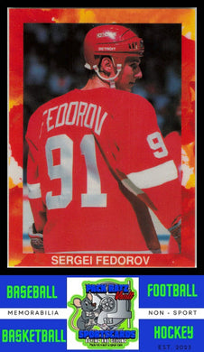 1990 Broder Promo #NNO Sergei Fedorov (RC) RC NM/M