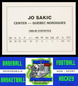 1990 Broder Promo #NNO Joe Sakic NM/M