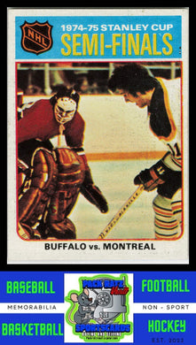 1975 Topps #3 1974-75 Stanley Cup Semi-Finals EX