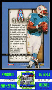 1996 Ultra Sensations #42 Steve McNair Pewter EX/NM