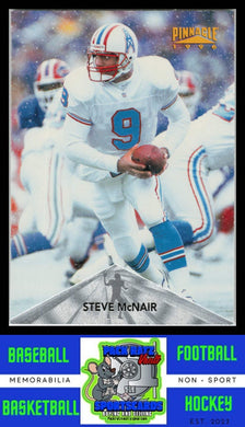 1996 Pinnacle #8 Steve McNair Silver Premium Stock Silver EX/NM