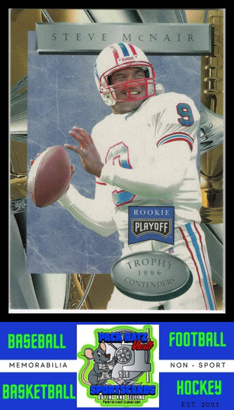 1996 Playoff Trophy Contenders #75 Steve McNair EX/NM