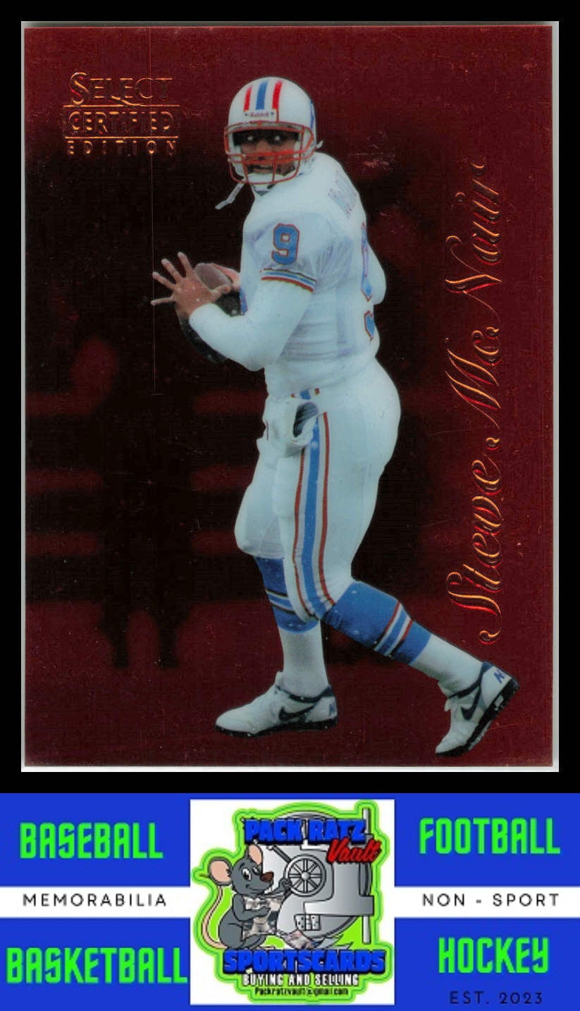 1996 Select Certified #51 Steve McNair Mirror Blue EX/NM