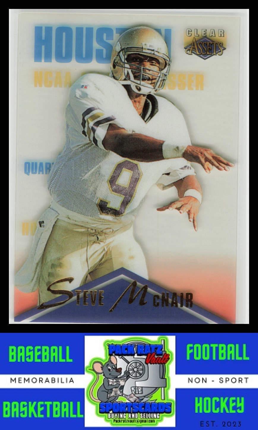 1996 Classic Clear Assets #32 Steve McNair EX/NM