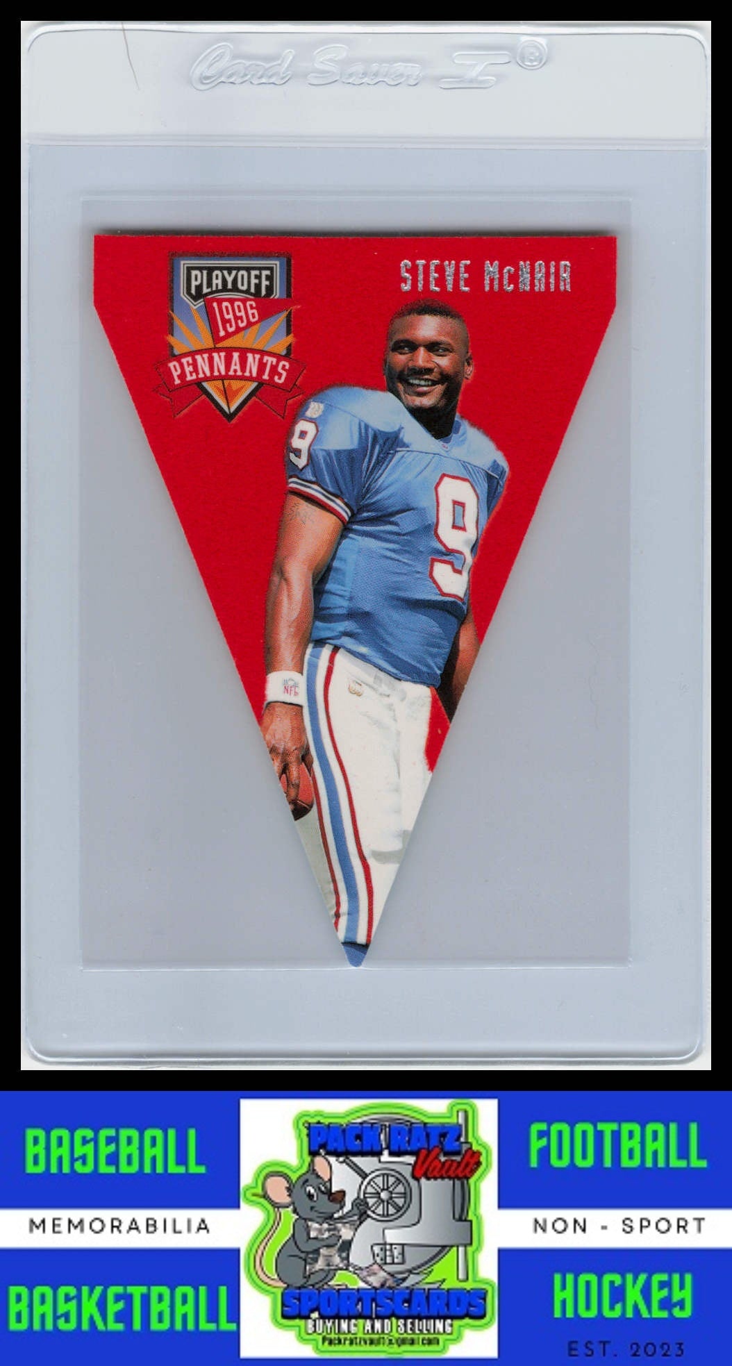 1996 Playoff Contenders #44 Steve McNair Pennants EX/NM