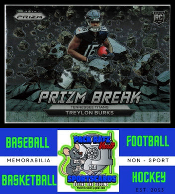 2022 Treylon Burks (RC) Panini Prizm Break #PB-9     