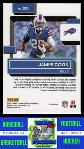 2022 James Cook (RC) Panini Donruss Optic #215   RR  