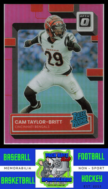 2022 Cam Taylor-Britt (RC) Panini Optic Pink #271   RR  