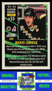 1993 Score #480 Mario Lemieux EX/NM