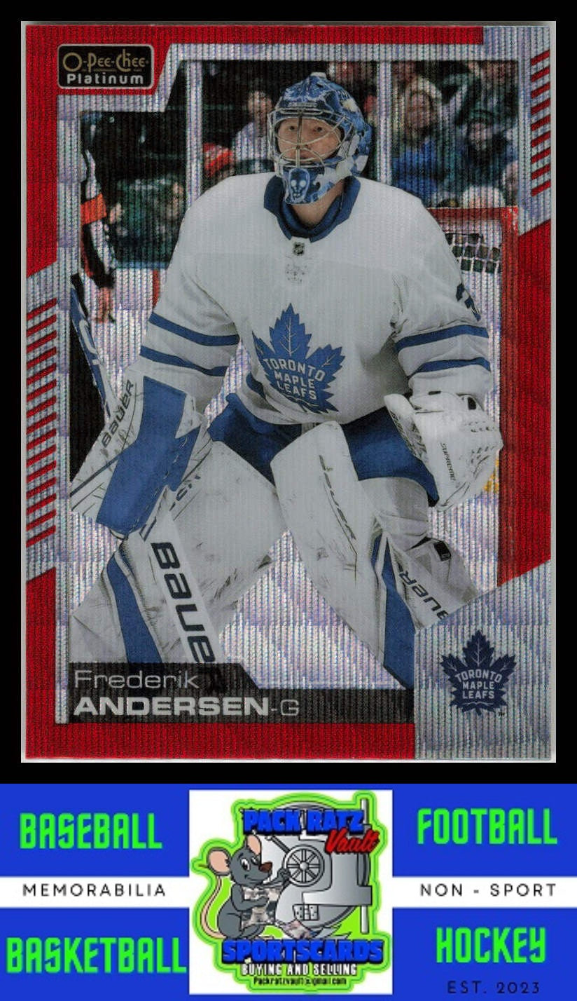 2020 O-PEE-CHEE Platinum #46 Frederik Andersen Red Surge NM/M