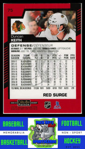 2020 O-PEE-CHEE Platinum #75 Duncan Keith Red Surge NM/M