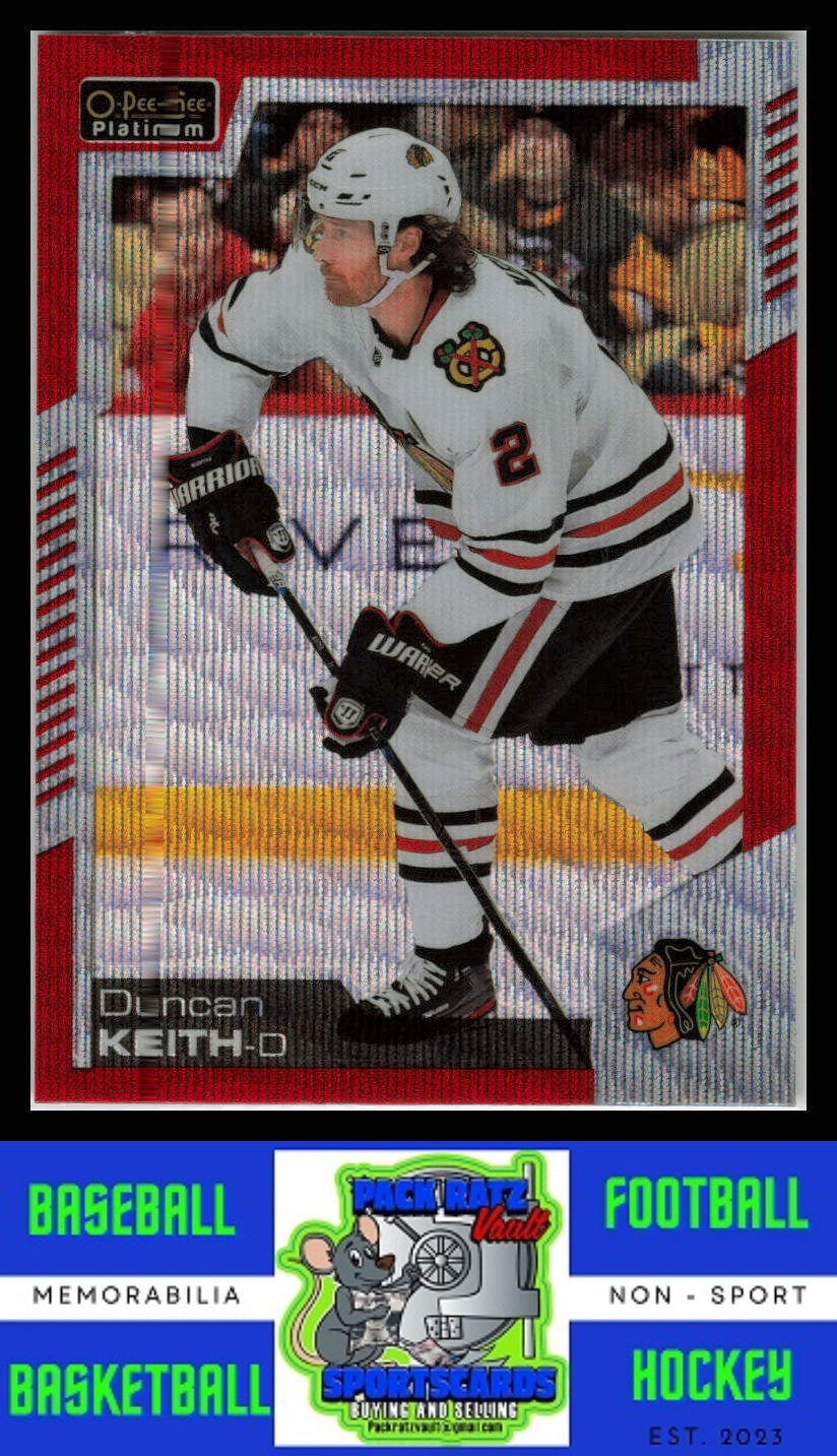 2020 O-PEE-CHEE Platinum #75 Duncan Keith Red Surge NM/M