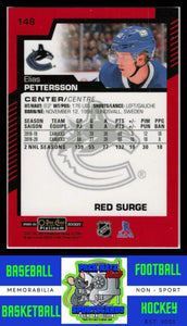 2020 O-PEE-CHEE Platinum #148 Elias Pettersson Red Surge NM/M