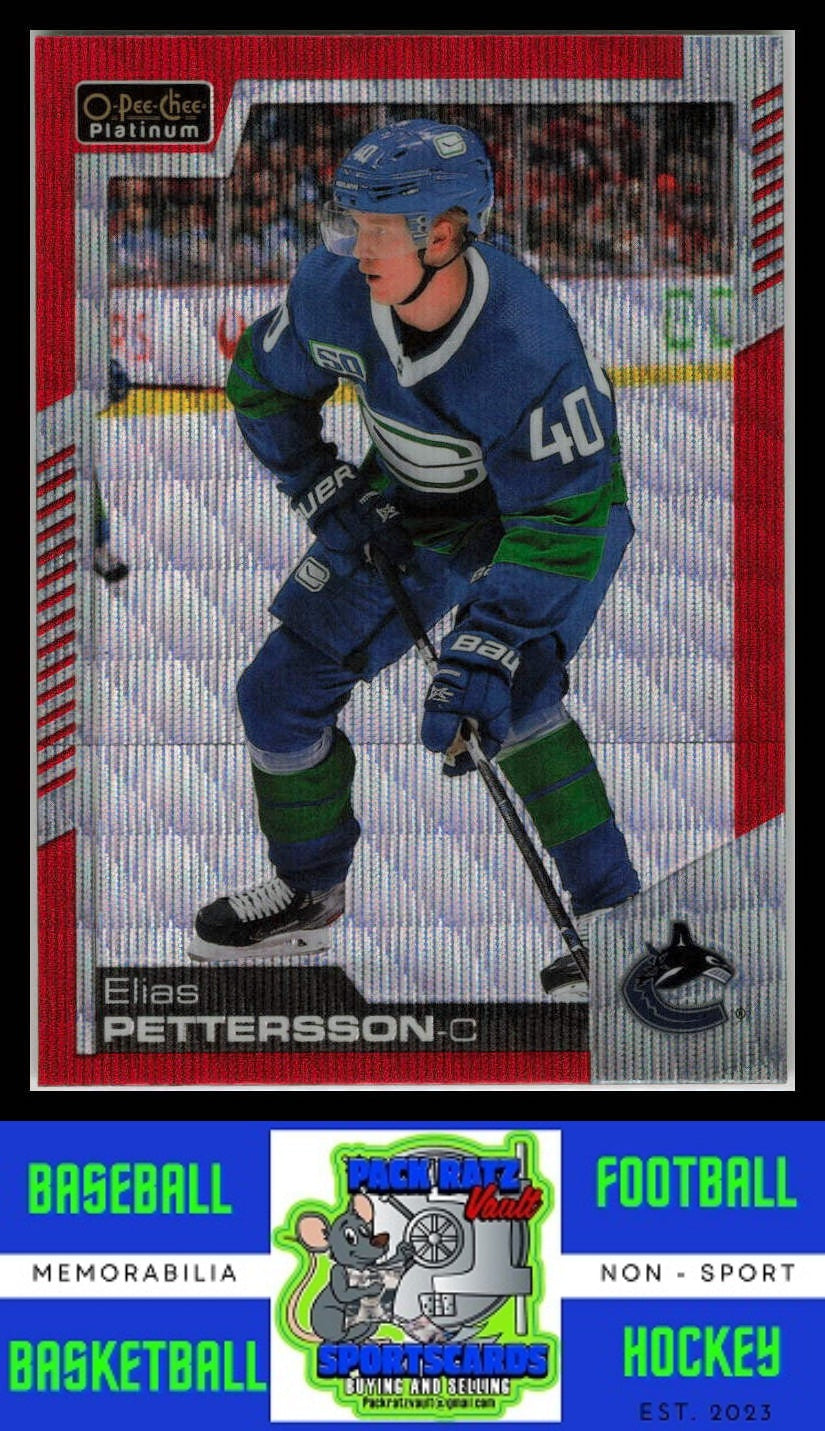 2020 O-PEE-CHEE Platinum #148 Elias Pettersson Red Surge NM/M