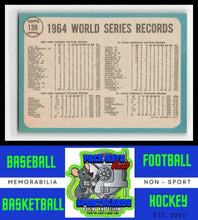 Load image into Gallery viewer, 1965 Topps #139 The Cards Celebrate WS EX