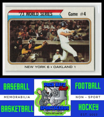 1974 Topps #475 World Series Game 4 WS EX