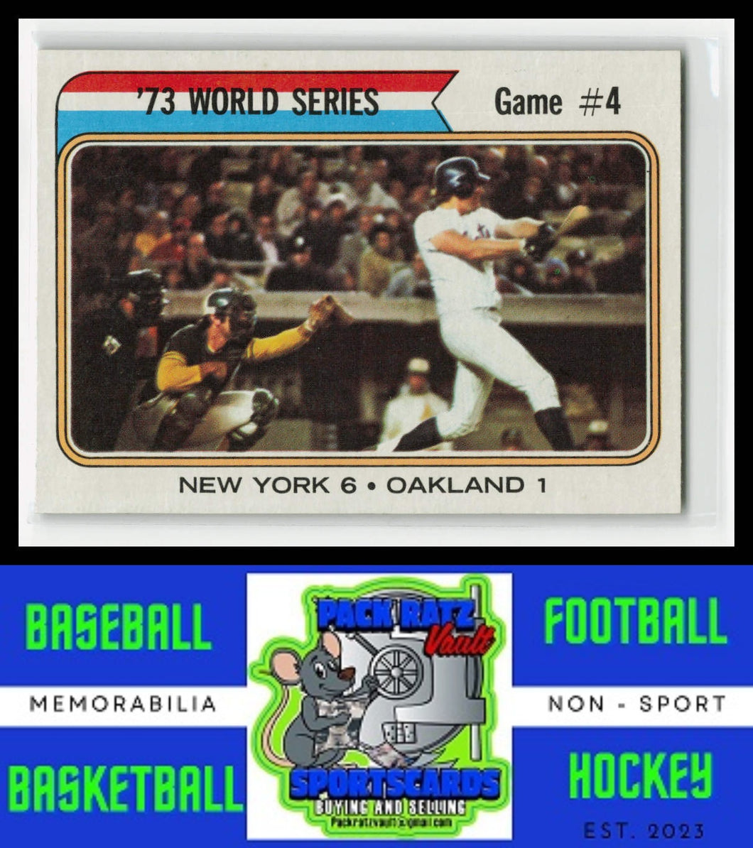 1974 Topps #475 World Series Game 4 WS EX