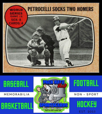 1968 Topps #156 Petrocelli Socks Two Homers WS EX