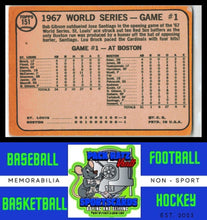 Load image into Gallery viewer, 1968 Topps #151 Brock Socks 4-Hits in Opener WS EX