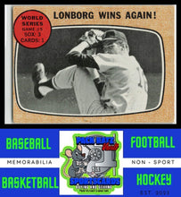 Load image into Gallery viewer, 1968 Topps #155 Lonborg Wins Again! WS EX