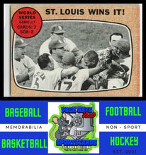 Load image into Gallery viewer, 1968 Topps #157 St. Louis Wins It! WS EX