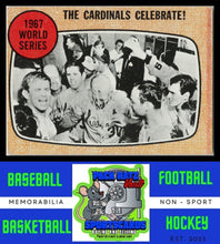 Load image into Gallery viewer, 1968 Topps #158 The Cardinals Celebrate! WS EX