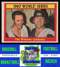 Load image into Gallery viewer, 1961 Topps #313 1960 World Series - The Winners Celebrate WS EX