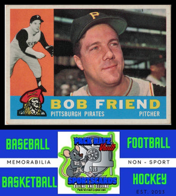 1960 Topps #437b Bob Friend Gray back EX