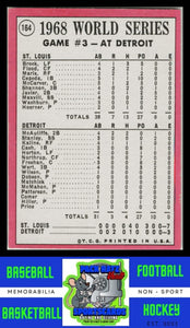 1969 Topps #164 World Series Game 3 - McCarver's Homer Puts St. Louis Ahead WS PSA