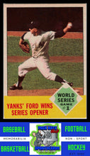 Load image into Gallery viewer, 1963 Topps #142 World Series Game 1 WS EX+