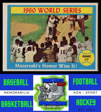 Load image into Gallery viewer, 1961 Topps #312 1960 World Series Game #7 - Mazeroski&#39;s Homer Wins It! WS EX+