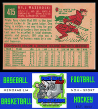 Load image into Gallery viewer, 1959 Topps #415 Bill Mazeroski EX