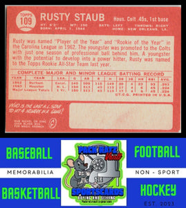 1964 Topps #109 Rusty Staub EX