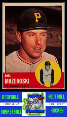 1963 Topps #323 Bill Mazeroski EX