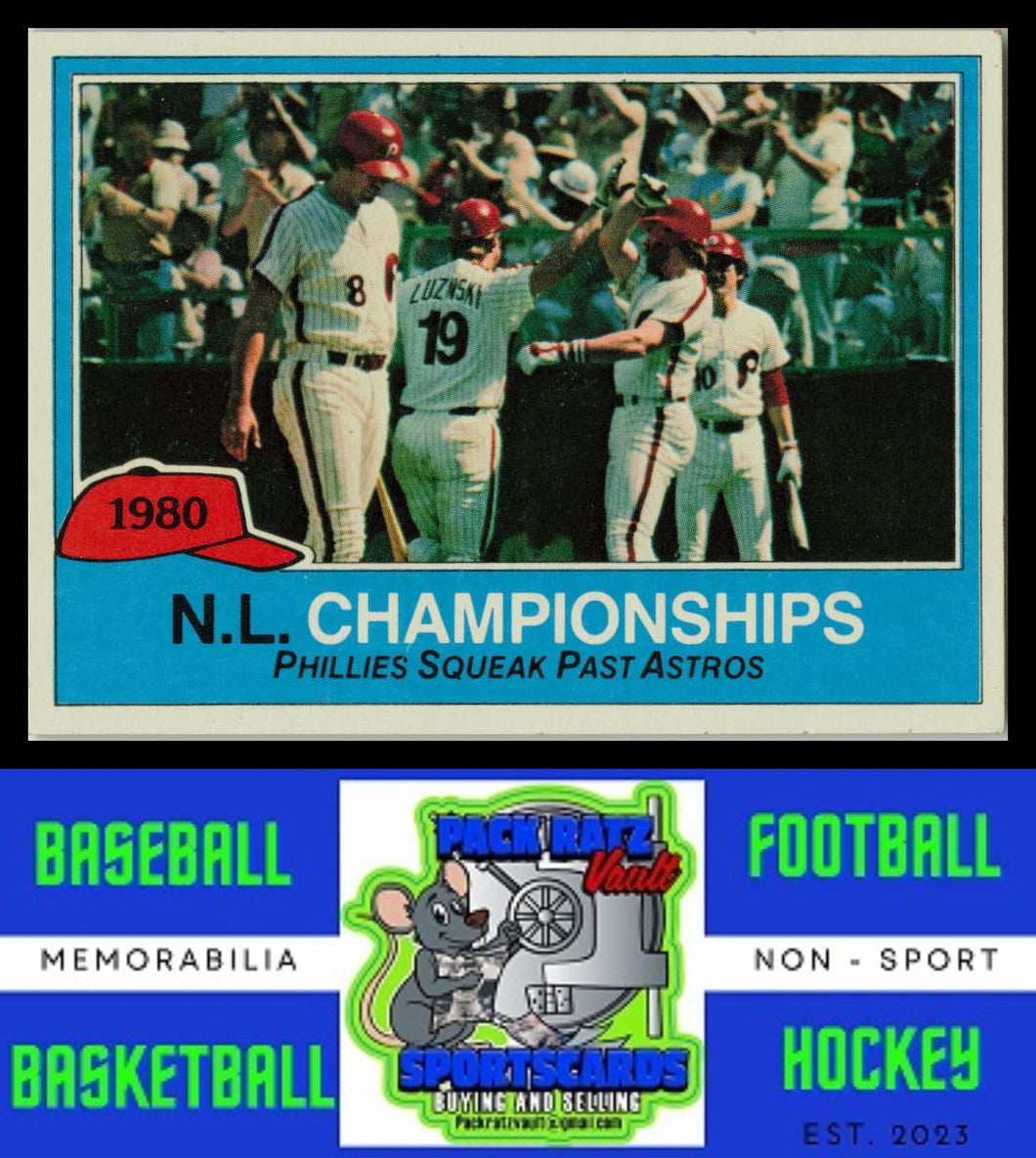 1981 Topps #402 1980 NL Championships LCS EX