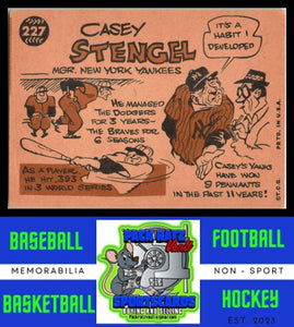 1960 Topps #227 Casey Stengel EX