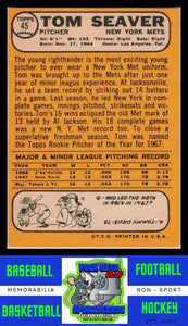 1968 Topps #45 Tom Seaver Proof VG/EX