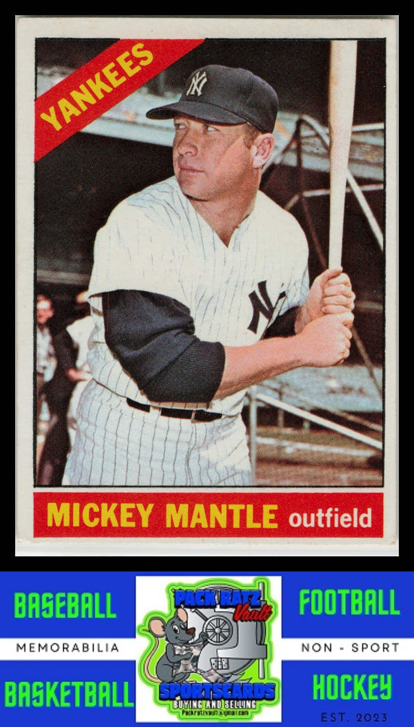 1966 Topps #50 Mickey Mantle Mickey Mantle VG+