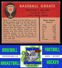 Load image into Gallery viewer, 1961 Fleer Baseball Greats #152 Ted Williams EX