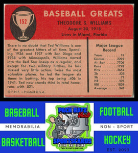 1961 Fleer Baseball Greats #152 Ted Williams EX