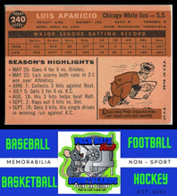 Load image into Gallery viewer, 1960 Topps #240 Luis Aparicio EX