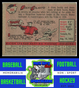 1958 Topps #368 Rocky Colavito EX